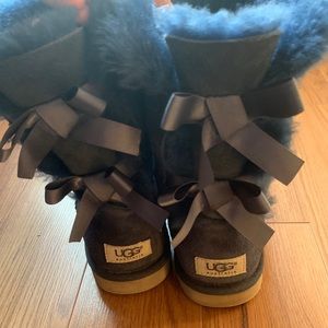 Blue Bailey Bow UGG Boots